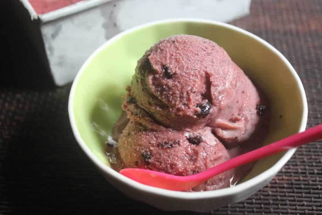 Glace aux groseilles au Thermomix